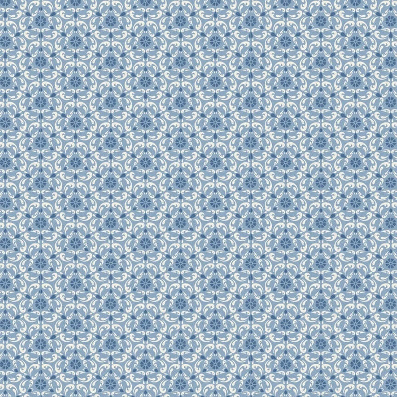 Lakeland Blues - Tri-Damask Medium - Choice FabricsLB25812