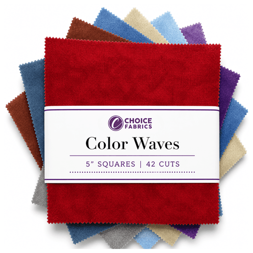 Color Waves - 5x5 Charm Pack - Spectrum (42 Squares) - Choice FabricsWAVES-5X5-2