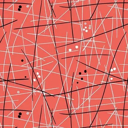 Red Swizzle Stick Cotton Wideback Fabric per yard - Choice FabricsWBX8713-REDX-D