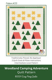 Woodland Camping Adventure Quilt Pattern - Paper Print Version - Choice Fabrics717337031057