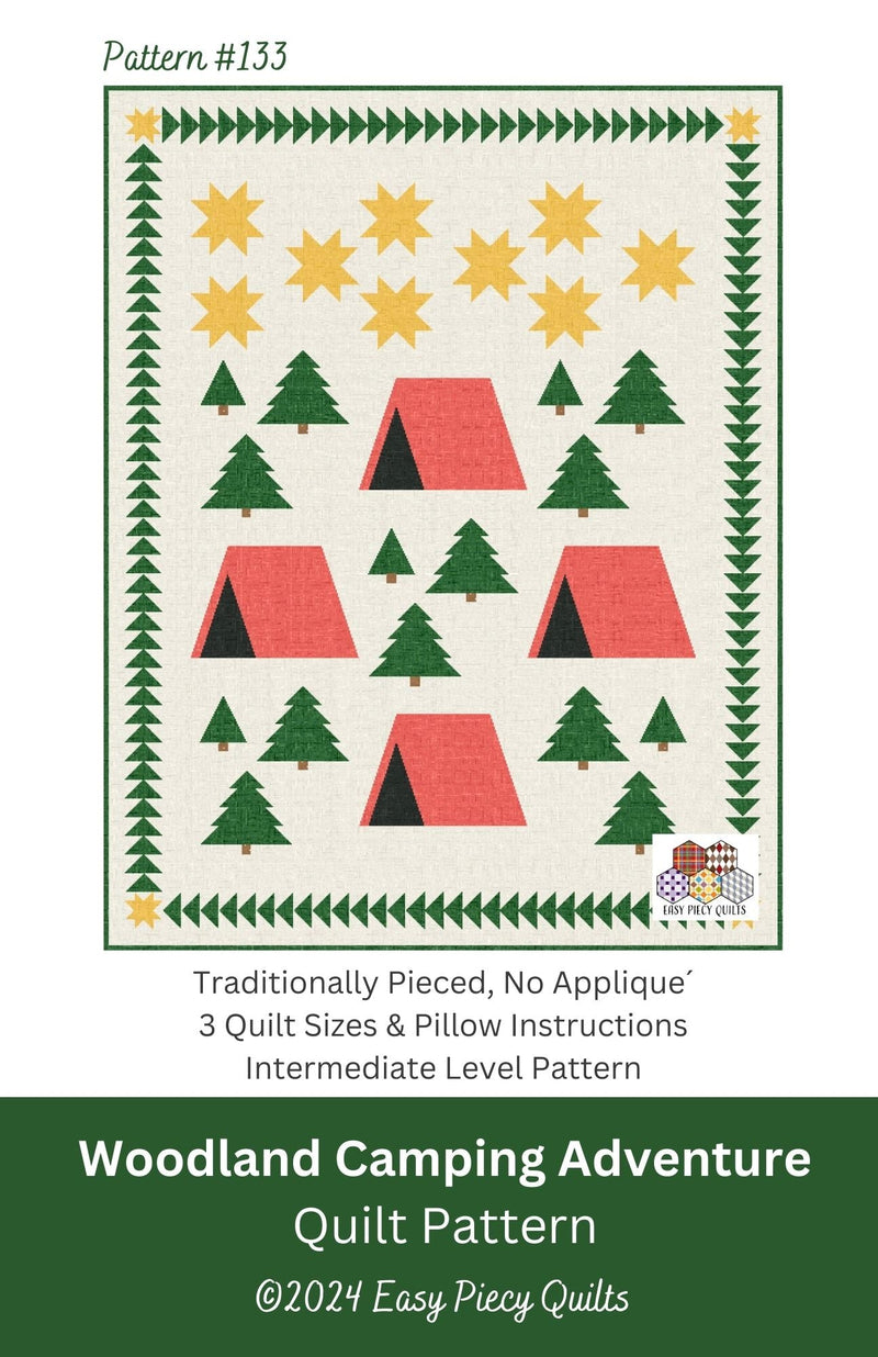 Woodland Camping Adventure Quilt Pattern - Paper Print Version - Choice Fabrics717337031057