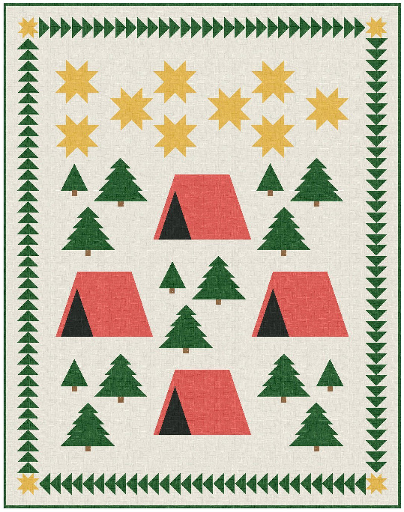 Woodland Camping Adventure Quilt Pattern - Paper Print Version - Choice Fabrics717337031057