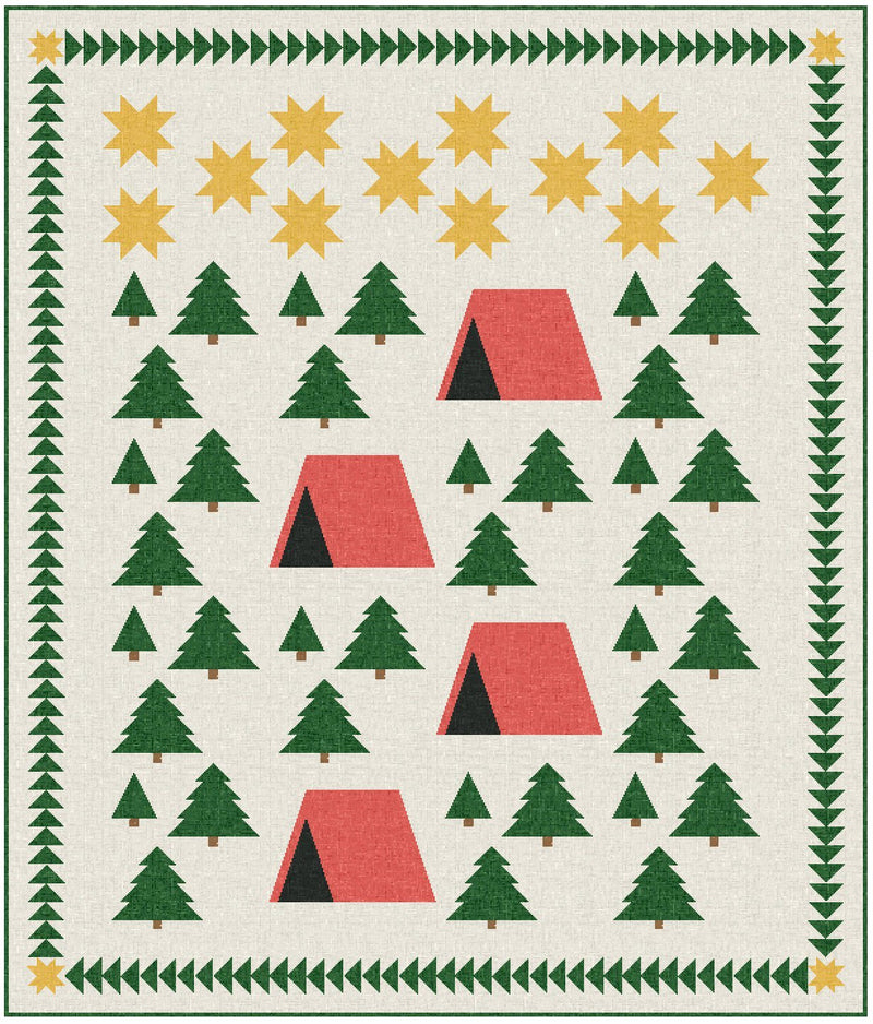 Woodland Camping Adventure Quilt Pattern - Paper Print Version - Choice Fabrics717337031057