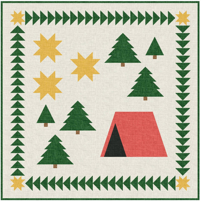 Woodland Camping Adventure Quilt Pattern - Paper Print Version - Choice Fabrics717337031057